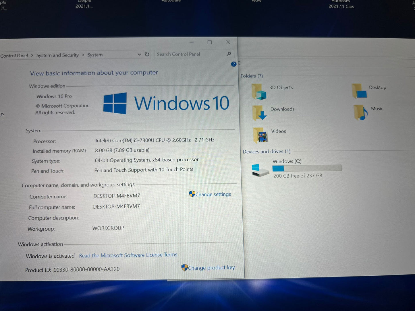 Panasonic TougBook CF-XZ Laptop za Auto Dijagnostiku