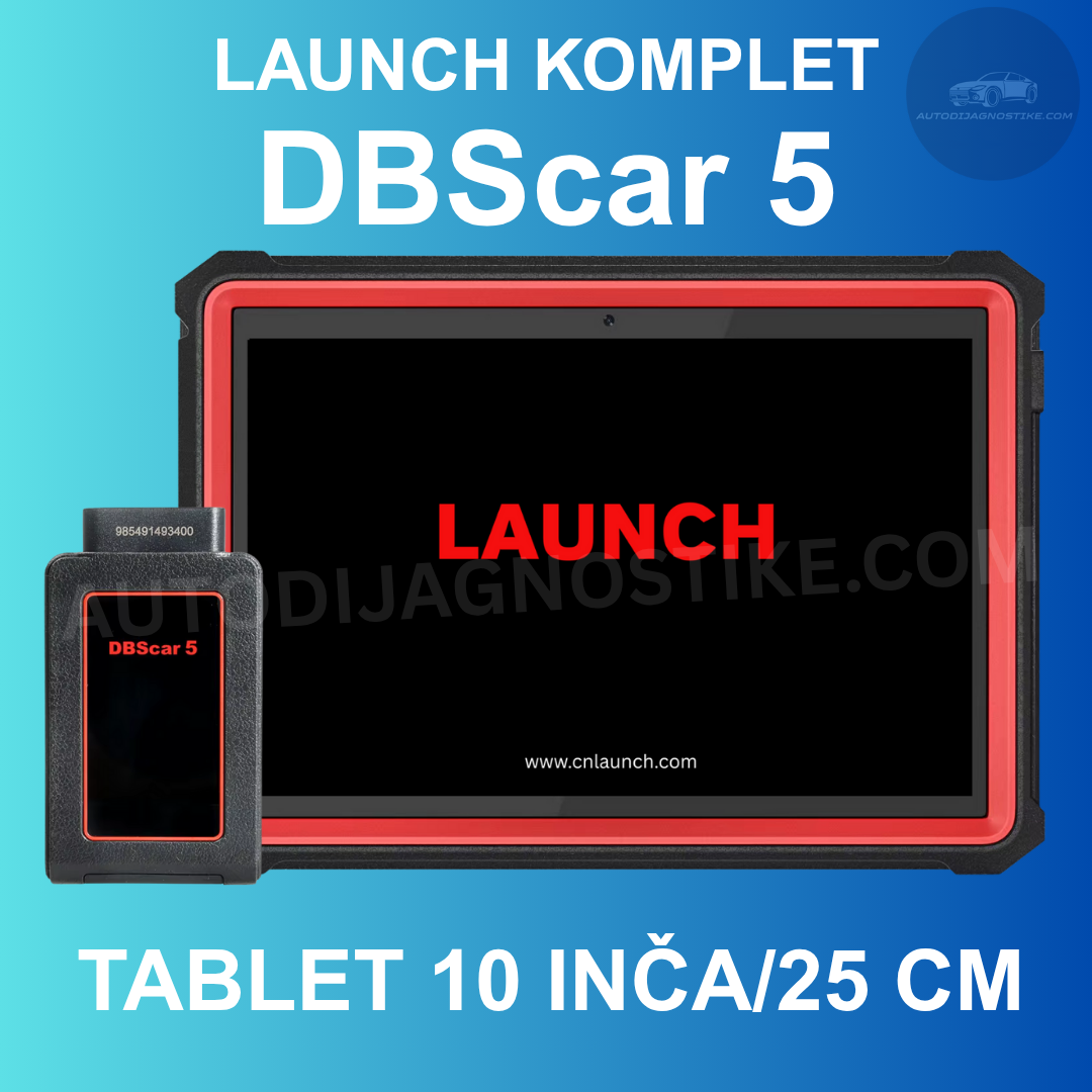 Launch DBSCAR 5 X431 Komplet Sa Tabletom Instalirano i Povezano DBS5 DBS 5 Auto Dijagnostika