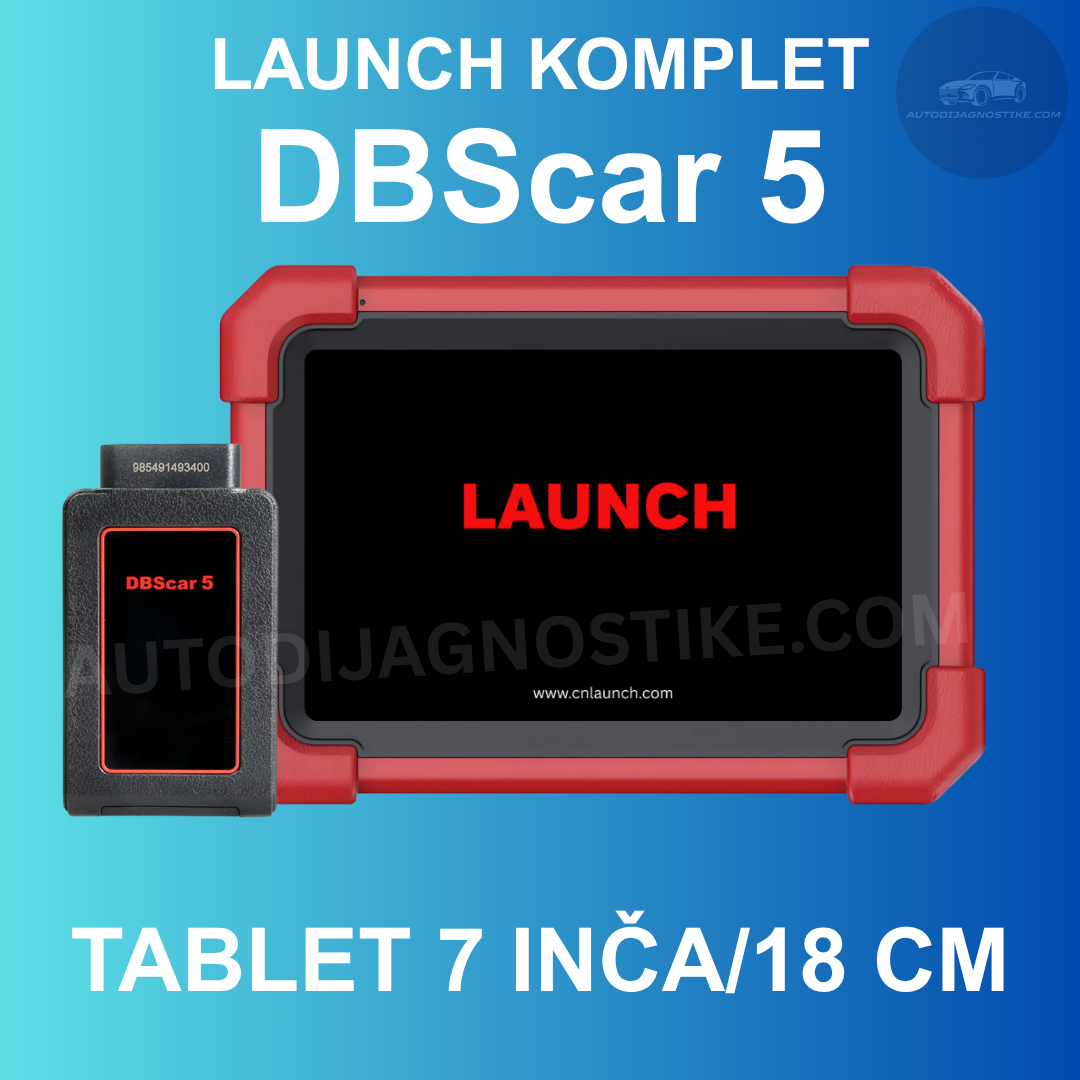 Launch DBSCAR 5 X431 Komplet Sa Tabletom Instalirano i Povezano DBS5 DBS 5 Auto Dijagnostika