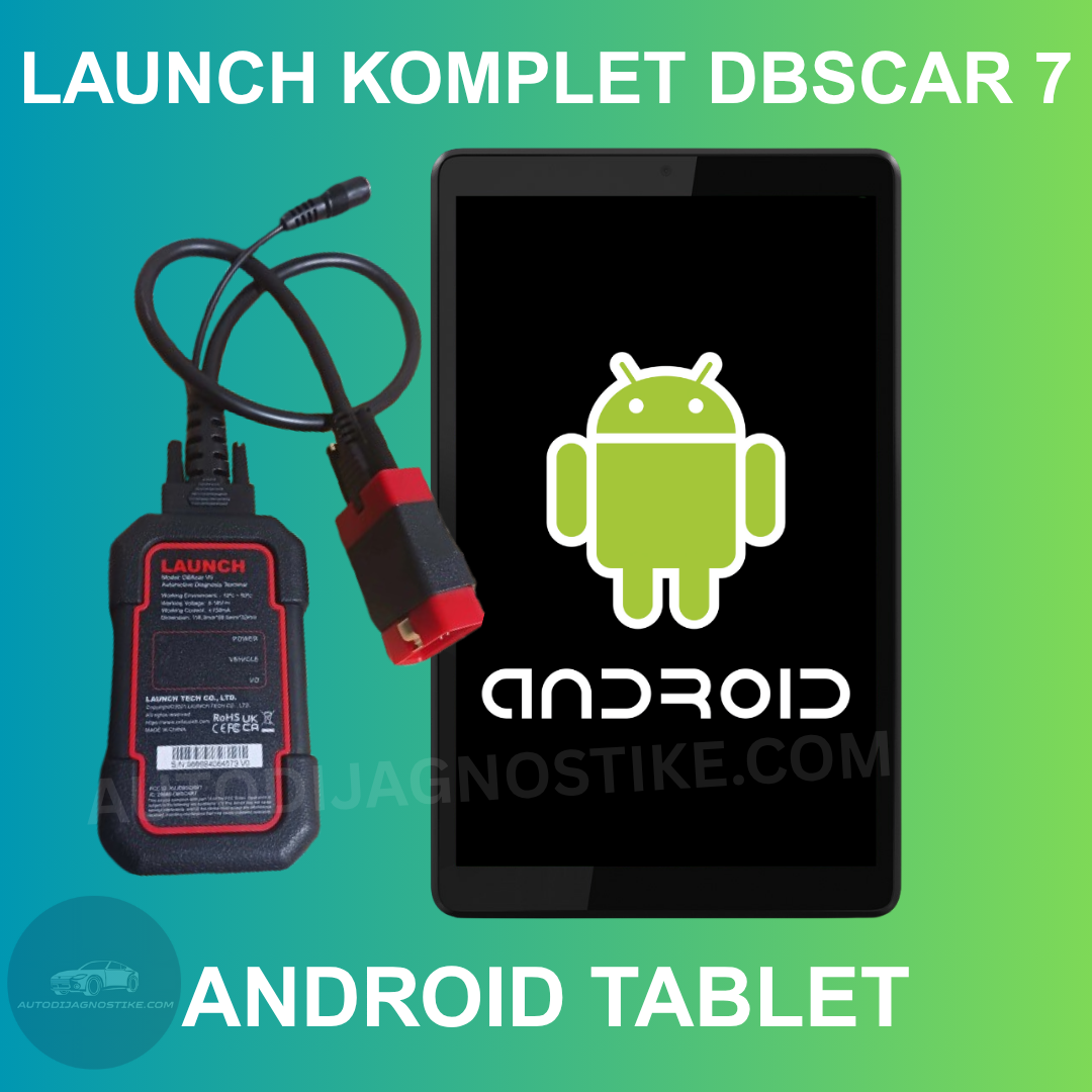 Launch DBSCAR 7 X431 Komplet Sa Tabletom Instalirano i Povezano DBS7 DBS 7 Auto Dijagnostika