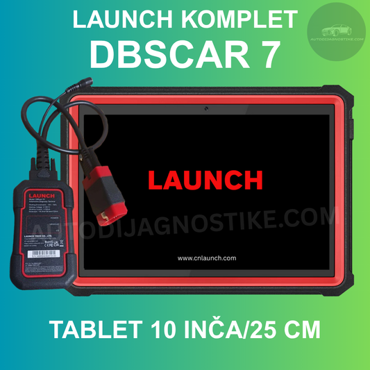 Launch DBSCAR 7 X431 Komplet Sa Tabletom Instalirano i Povezano DBS7 DBS 7 Auto Dijagnostika