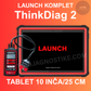 Launch ThinkDiag 2 PRO7 X431 Komplet Sa Tabletom Instalirano i Povezano Auto Dijagnostika ThinkDiag2