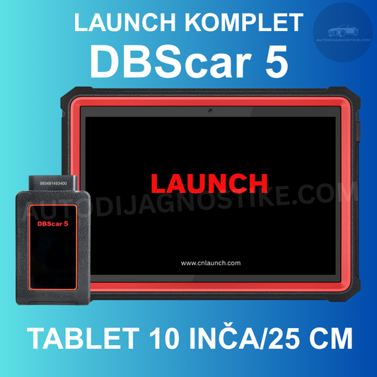 Launch DBSCAR 5 X431 Komplet Sa Tabletom Instalirano i Povezano DBS5 DBS 5 Auto Dijagnostika